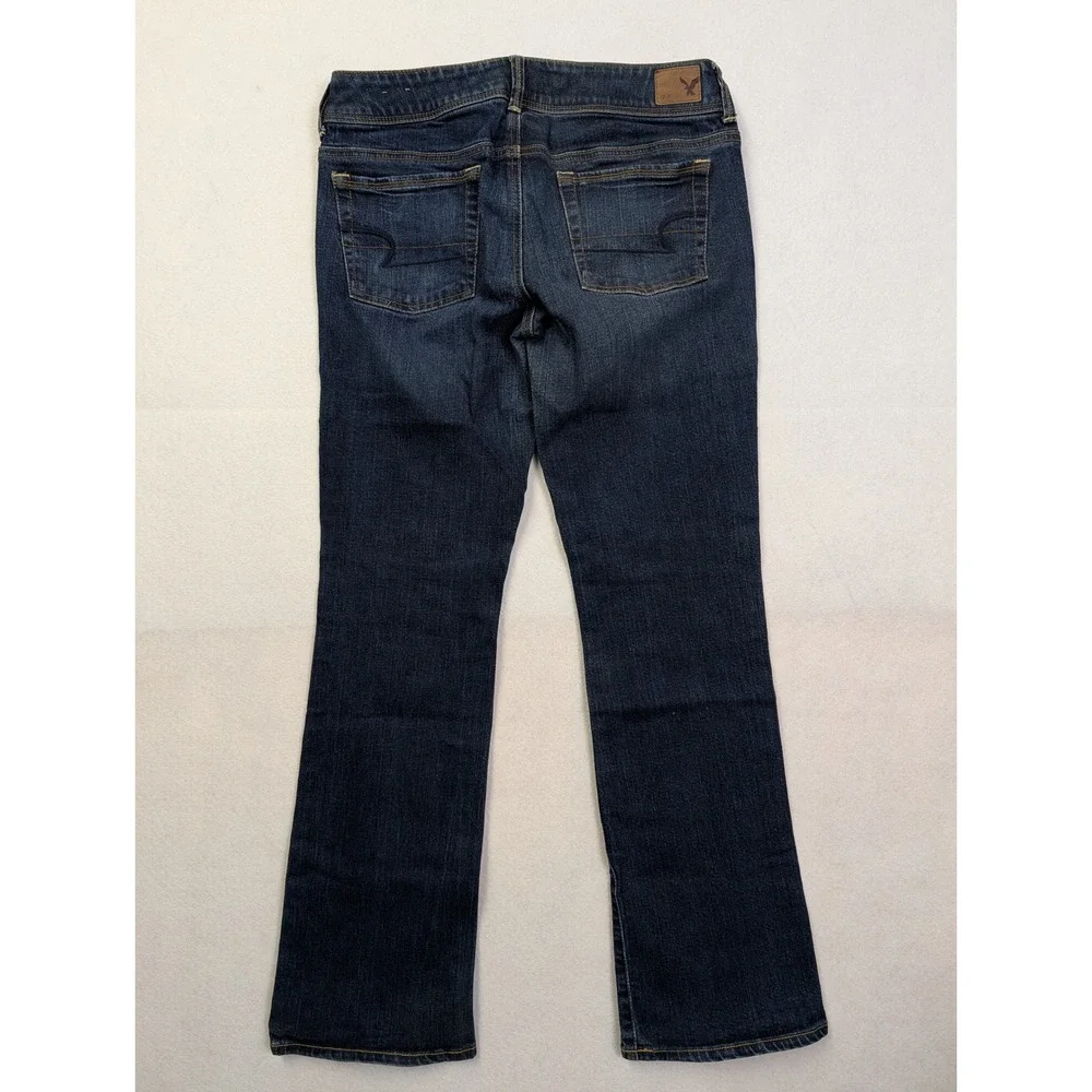 American Eagle Womens Jeans Kick Boot Stretch Size 8 Regular Blue - Picture 2 of 9